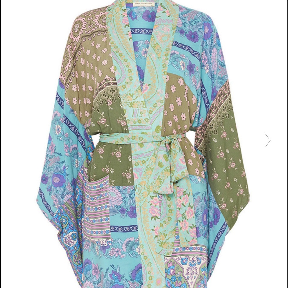 FOUND 💚 ISO Spell Patchwork Robe In Ocean